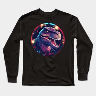 T rex in Ornament, Love Dinosaurs Long Sleeve T-Shirt